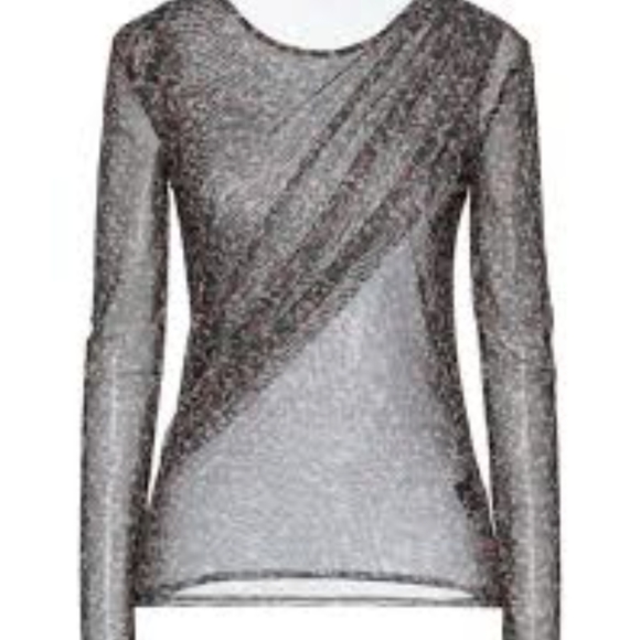 Elegant Shimmer Wrap Blouse - Picture 7 of 7